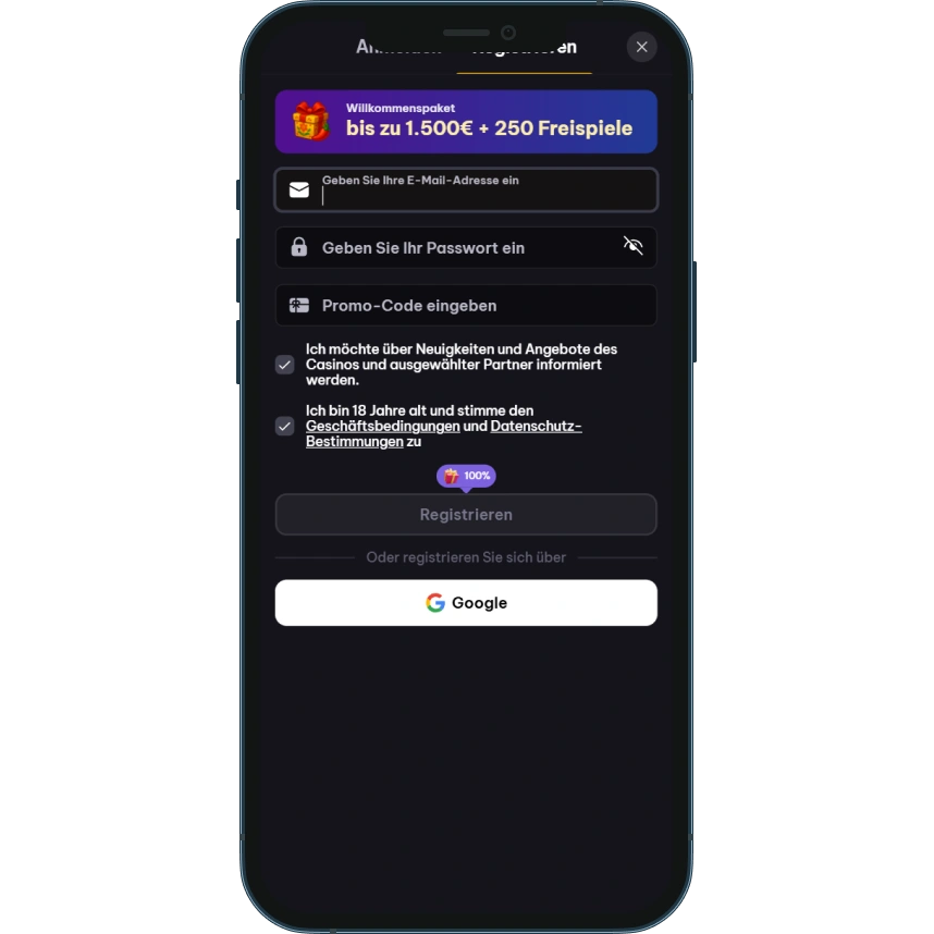 Spinmacho Casino Registrierung und Login